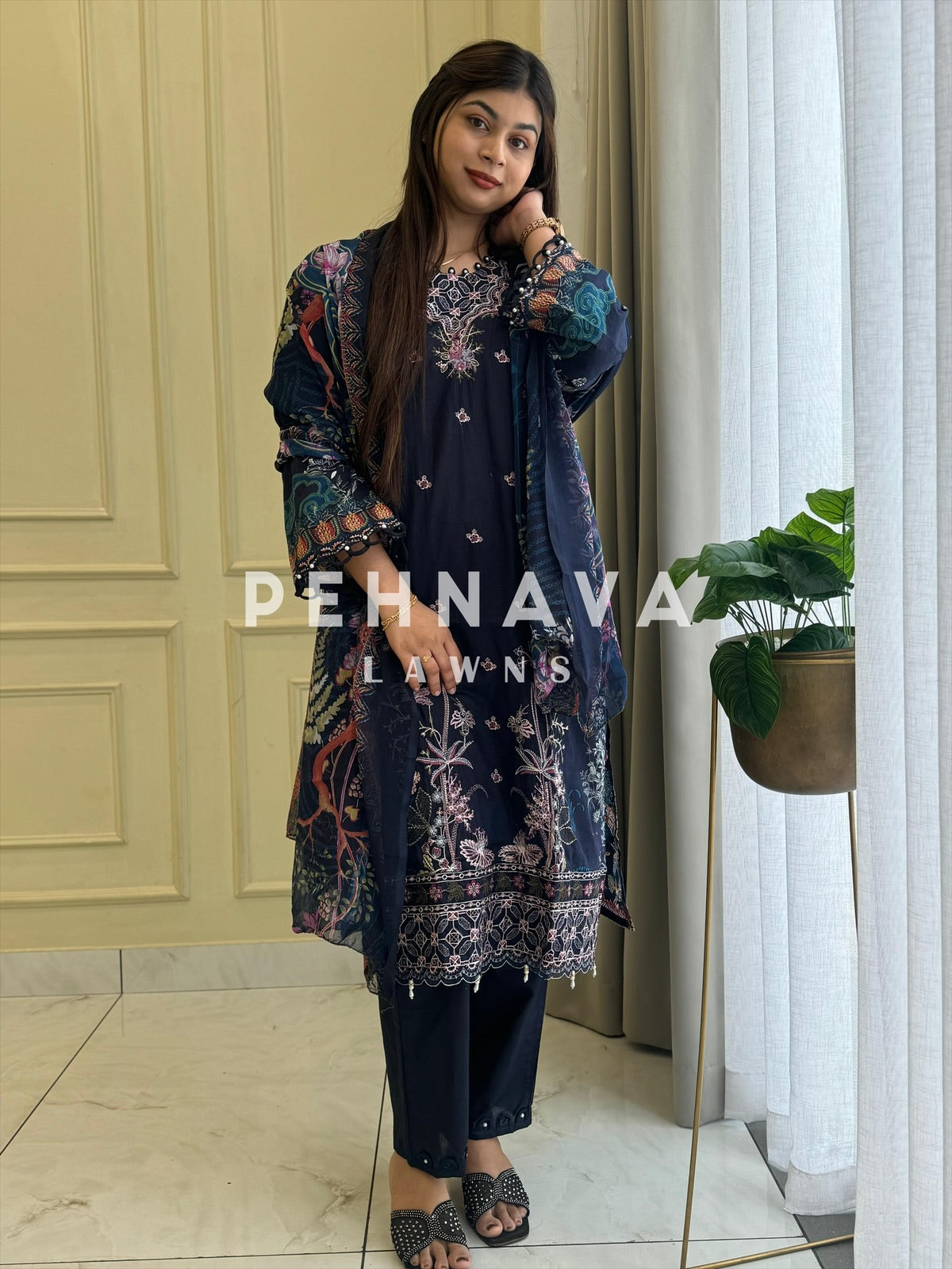 New Fully Embroidered Ready to Wear Suit - Pehnava Lawns