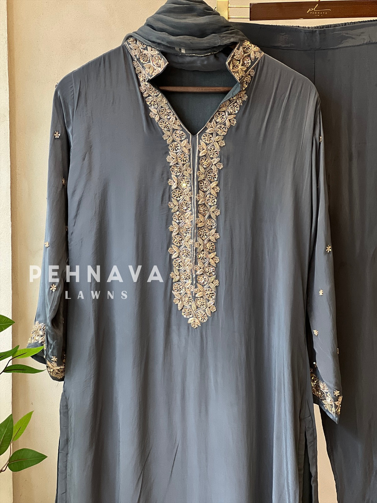 Premium hand worked sharara suit