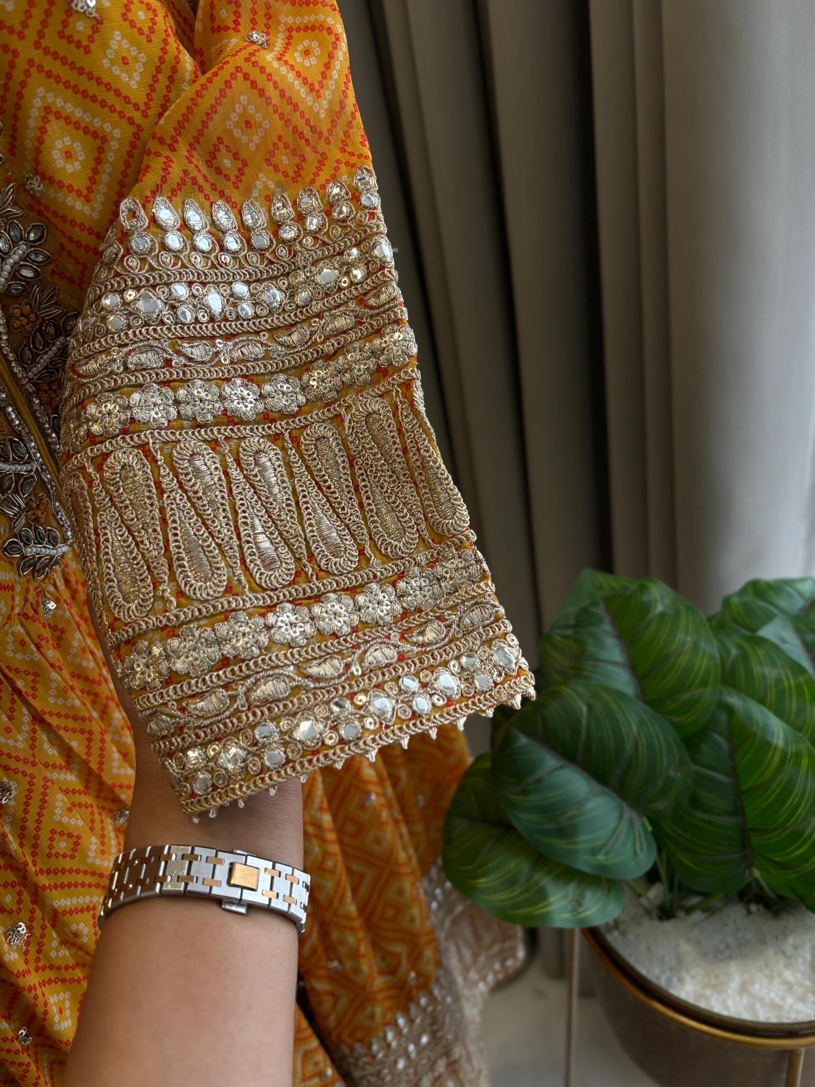 Handworked Peplum Sharara Suit