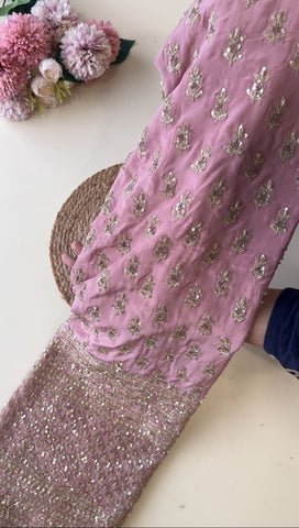 Heavy Handworked Crepe Suit -1178