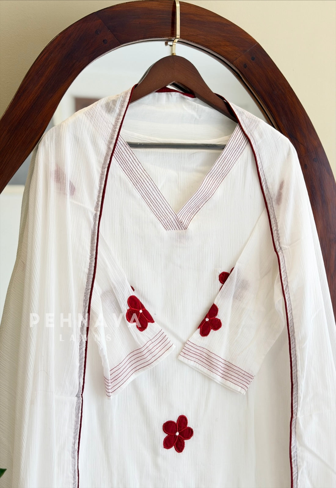 Floral Embroidered Suit