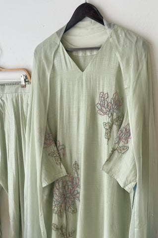 Mul-chandheri Farshi shalwar-3994 - Pehnava Lawns