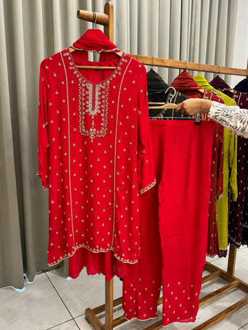 Chinnon Heavy Hand-worked Party wear Suit-6282