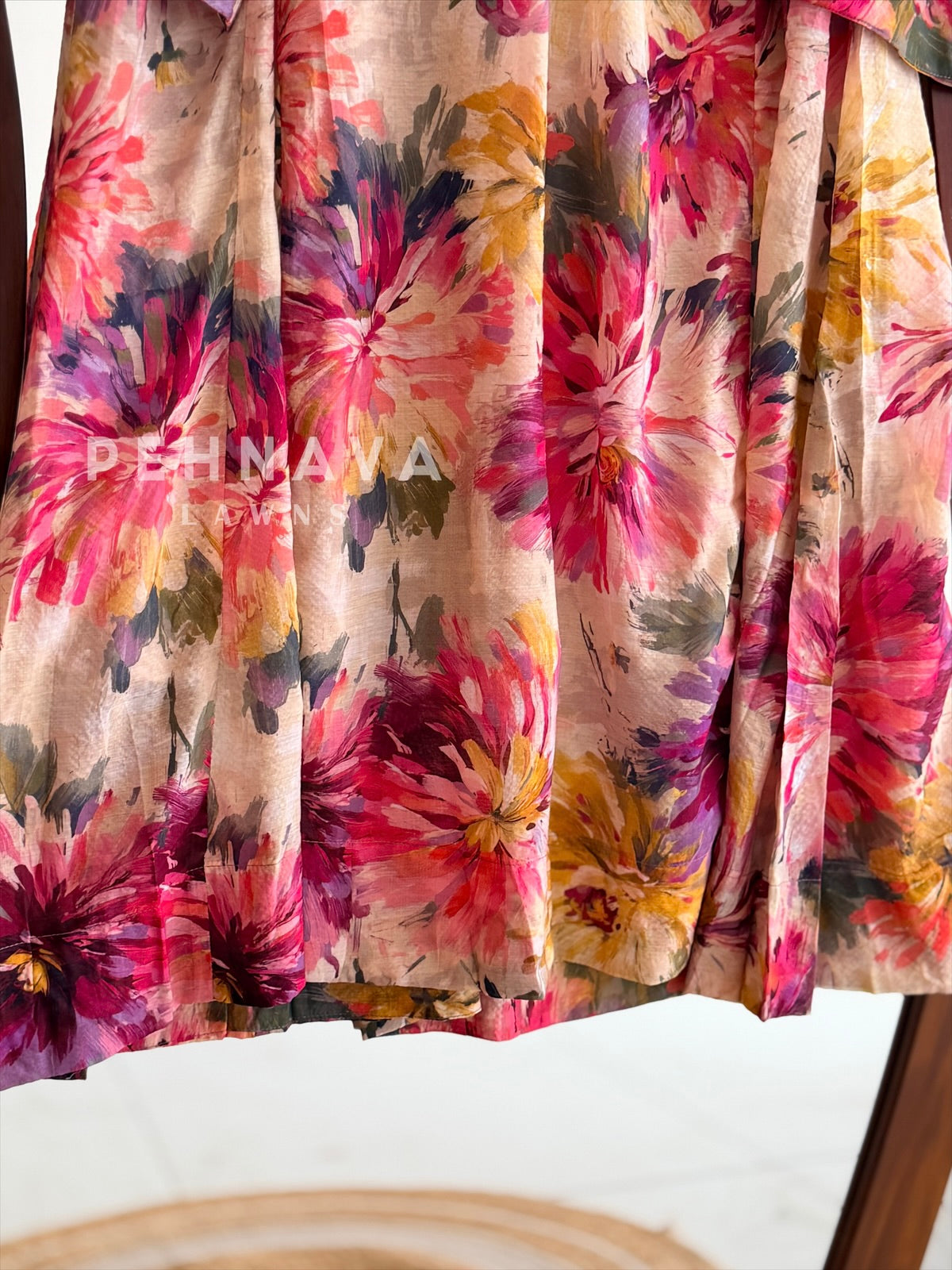 V-Neck Printed Co-ord Set