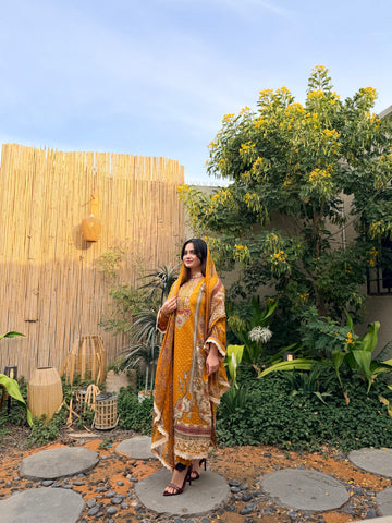 New Yellow Pakistani Cotton Suit