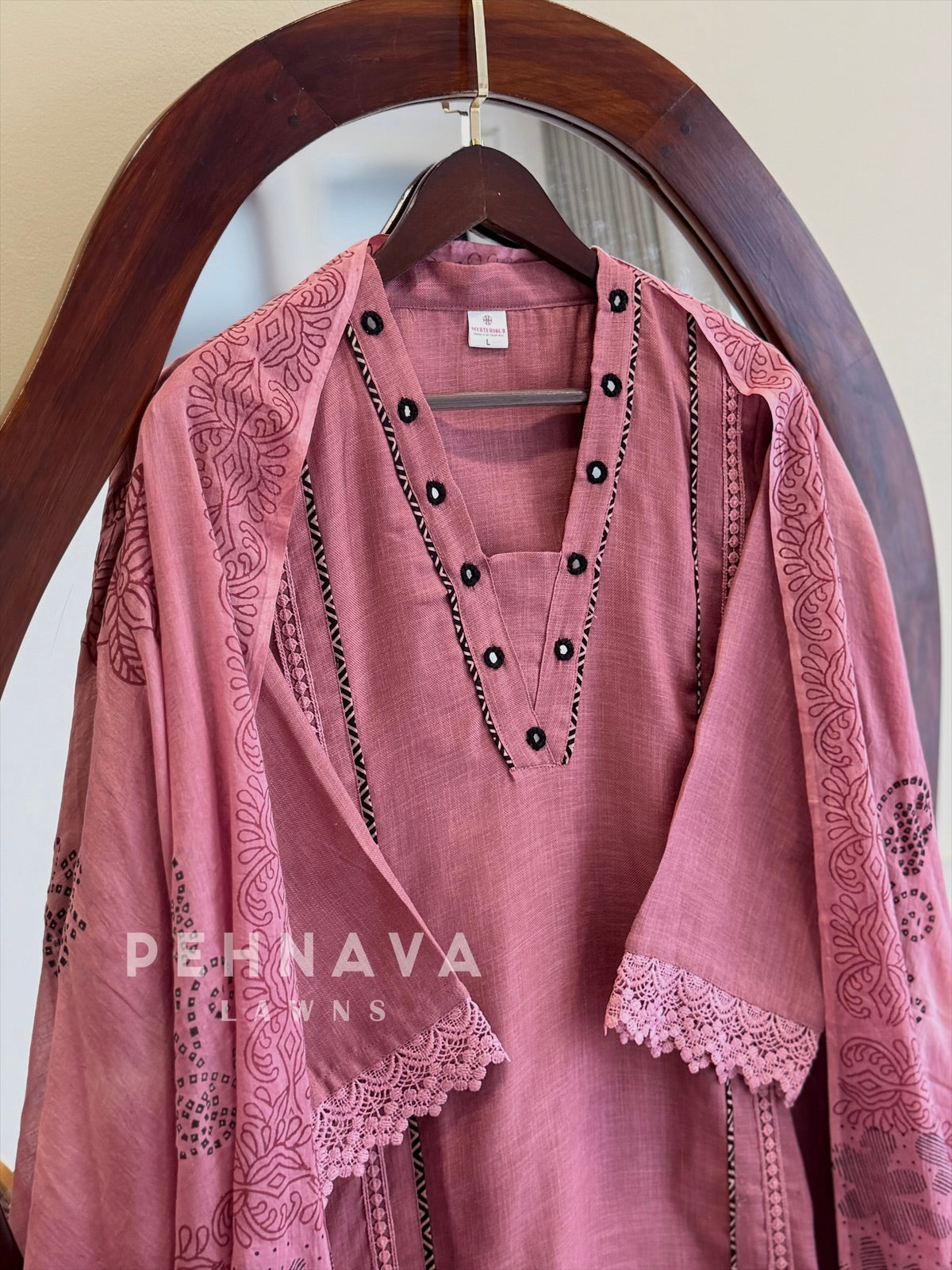 Panel Lace Suit Set 1491