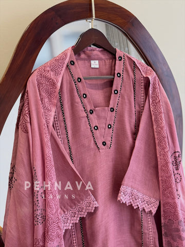 Panel Lace Suit Set 1491