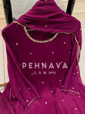 Premium Work Anarkali Set