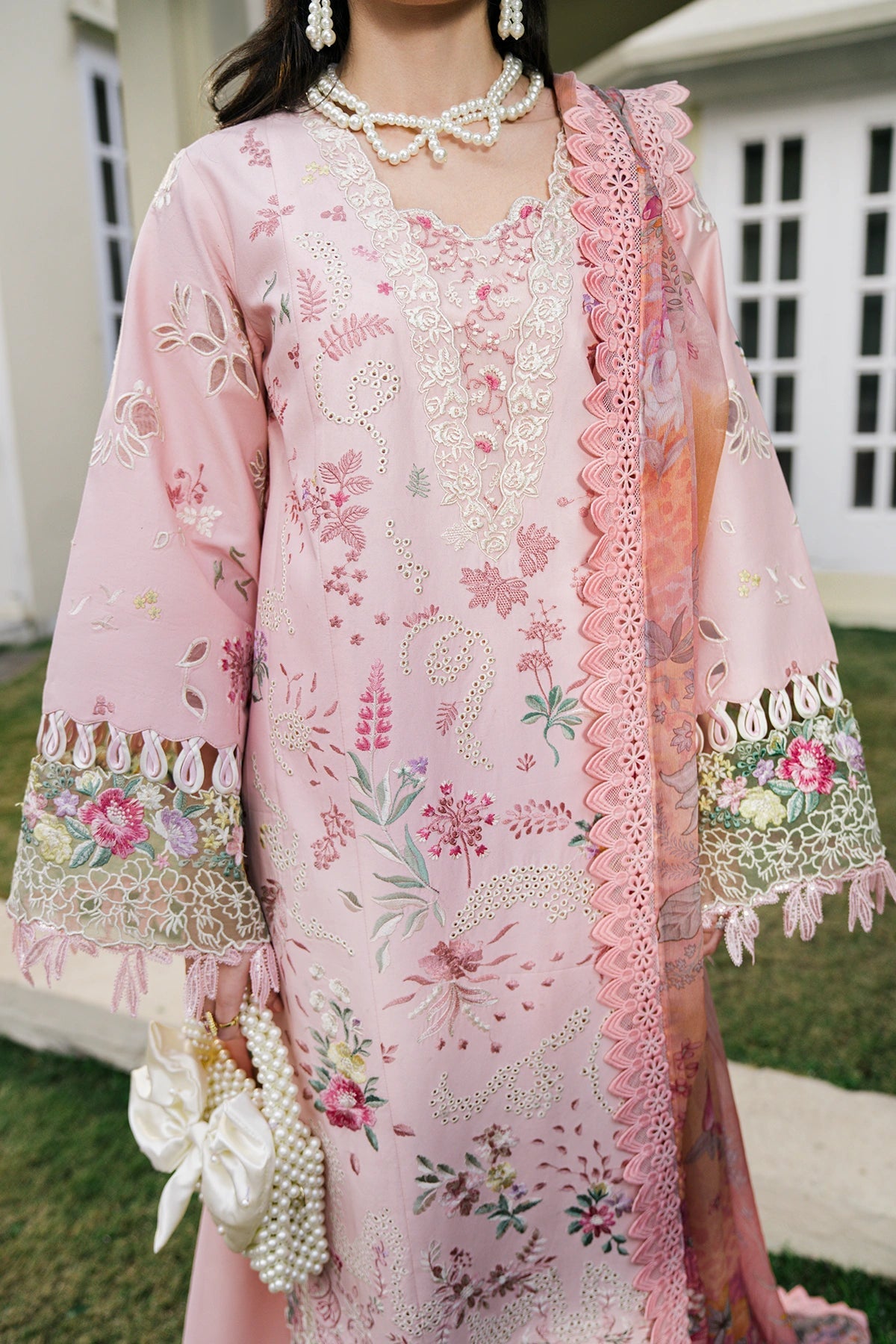 Sundas Ahad Premium Suit-BABY PINK EL-06