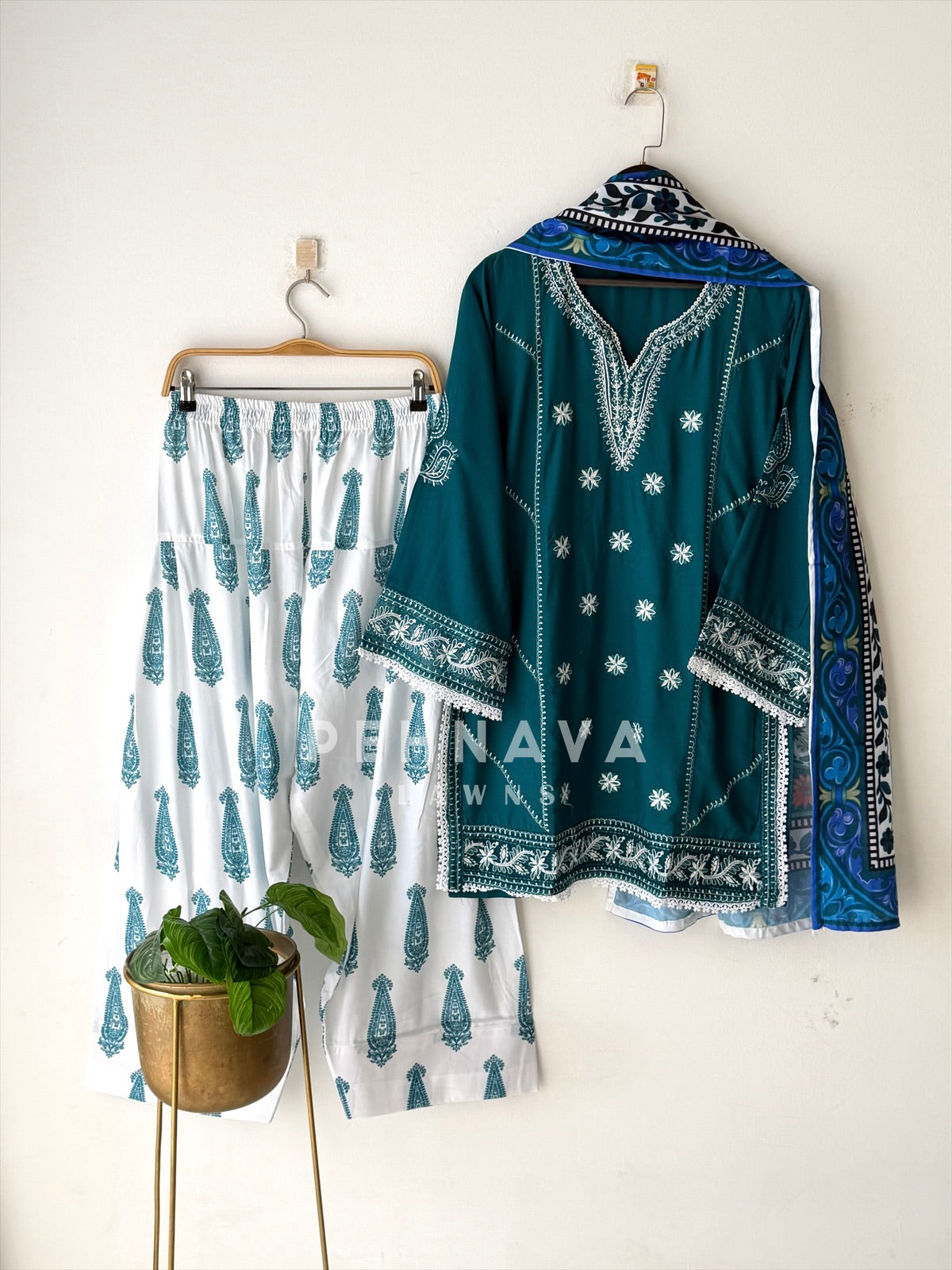 Embroidered Farshi Salwar-LRC 345