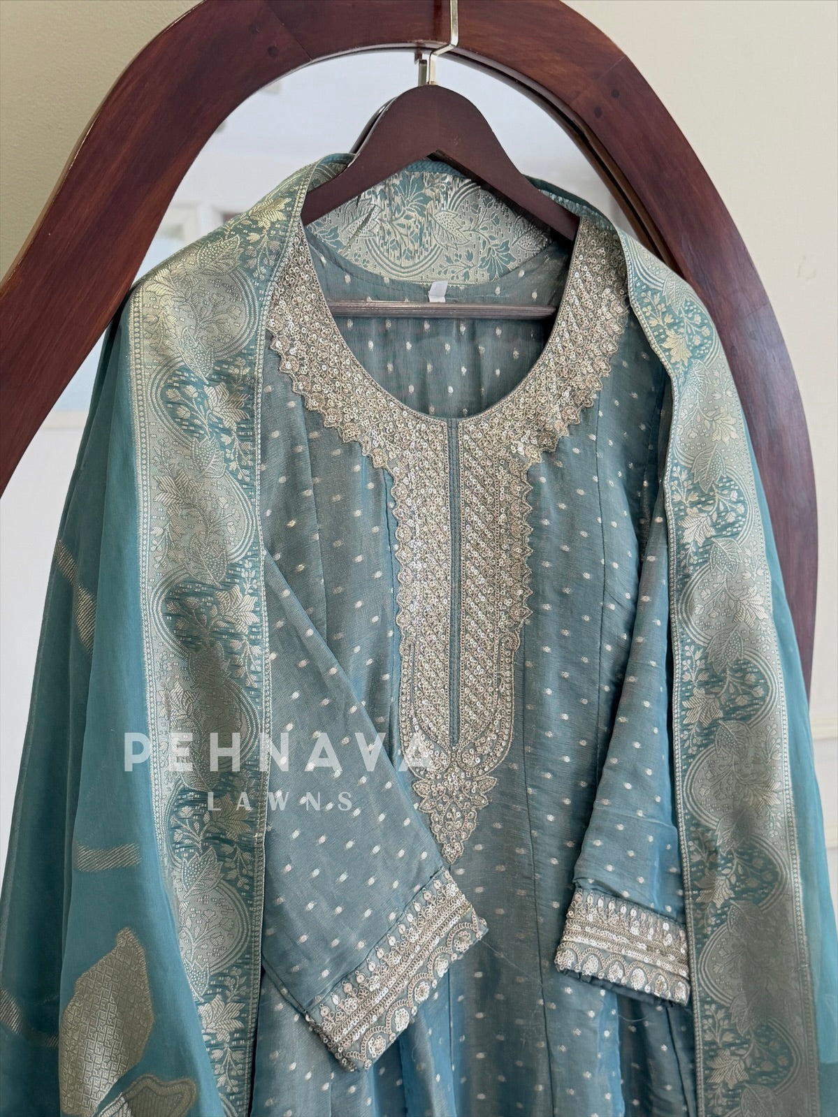 Embroidered Anarkali Ensemble 5713
