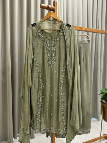 Heavy Handworked Chinnon Suit