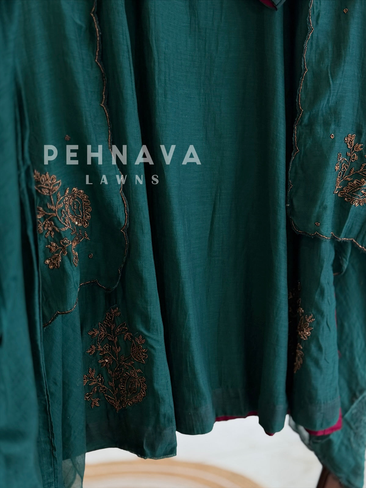 Chanderi Handworked suit 1321