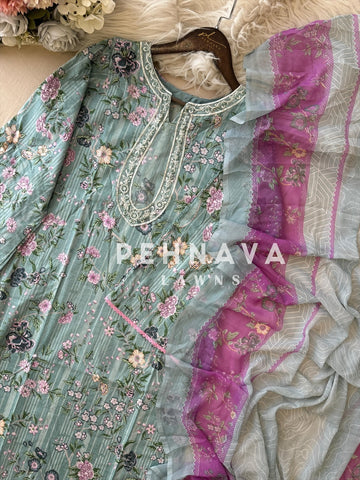 Blush Garden Embroidered Lawn Suit