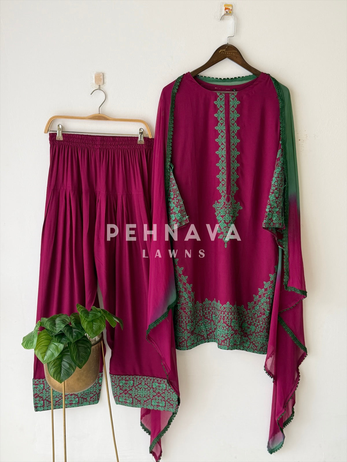Embroidered Rayon Farshi Salwar