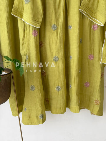 Floral Embroidered Imported Ensemble SN6113