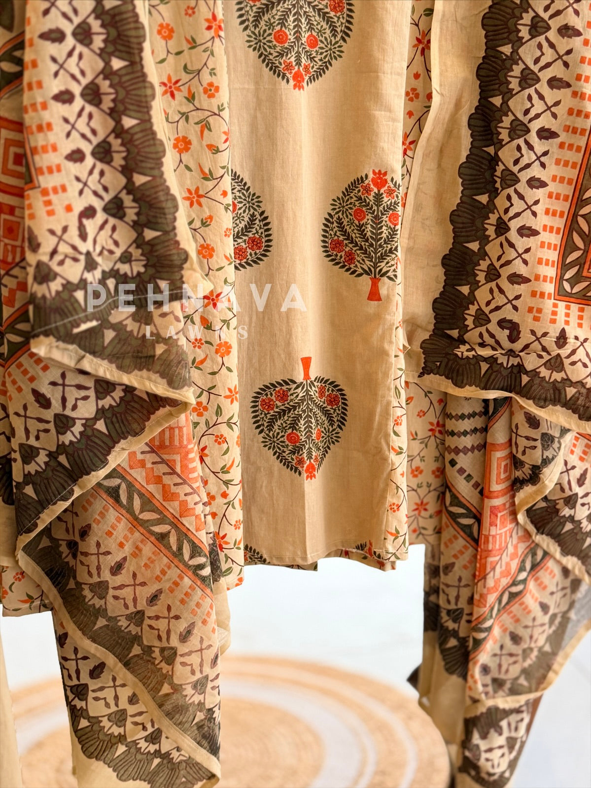 Floral Printed Three-Piece Set