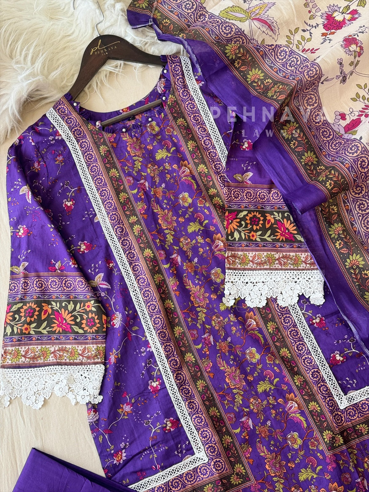 Cotton Printed Suit Set-1306