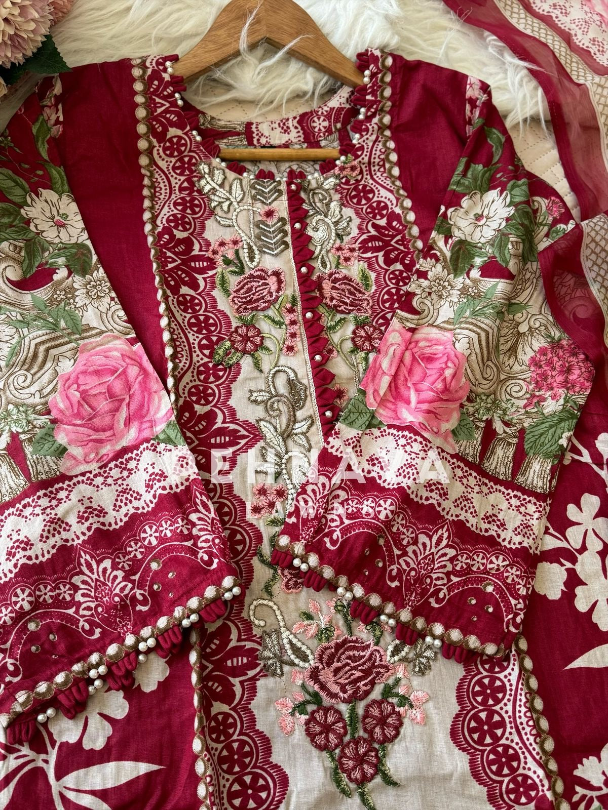 Pink Pearl Detailed Pak-Suit-1