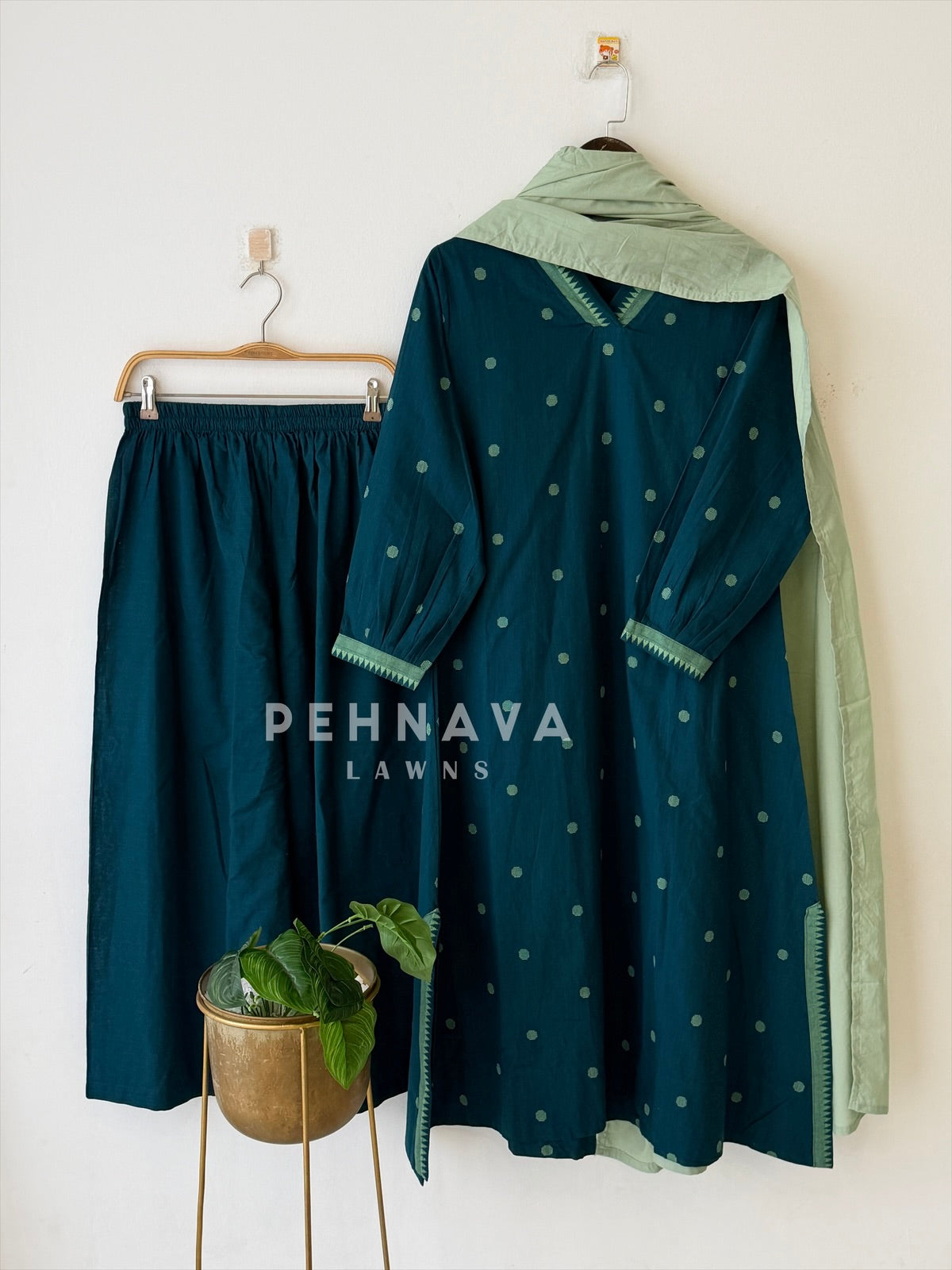 Casual Jamdhani Suit Set-6170