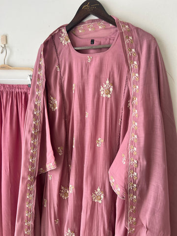 Floral Chanderi Ethnic Suit-3482 - Pehnava Lawns