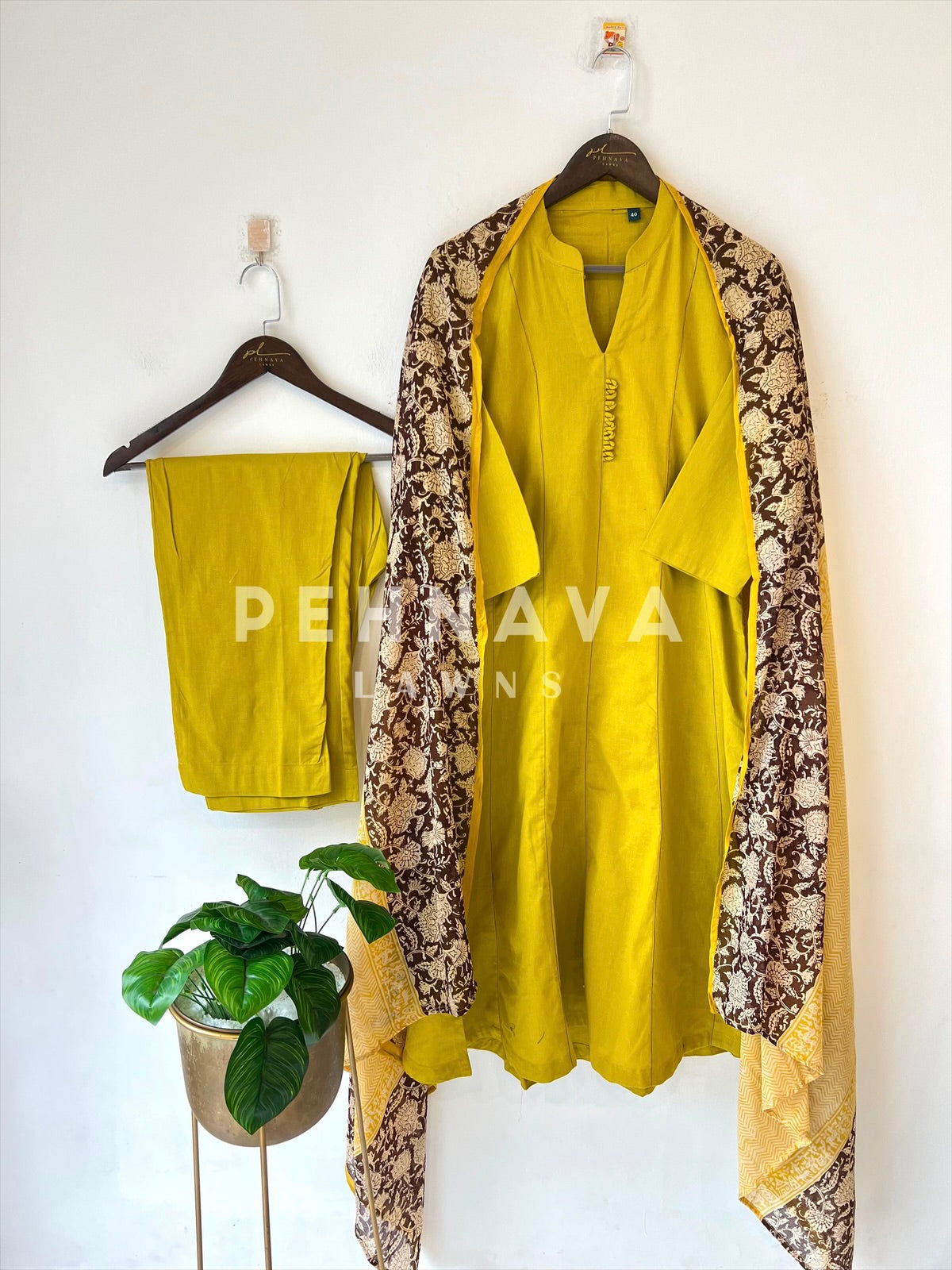 Front Panel Kurta Set with Dupatta