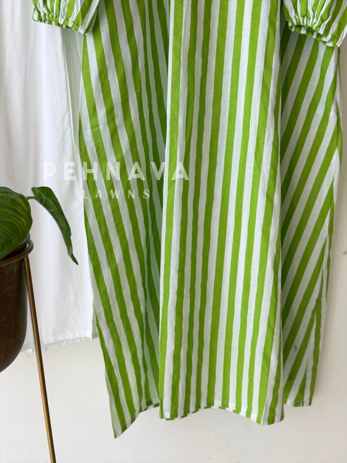 Back Tie-Up Striped Co-ord Set-cw 022