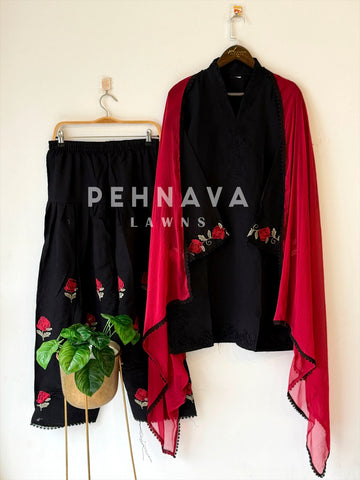 Floral Embroidered Farshi Salwar 311