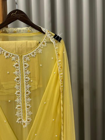 Premium Handworked Semi-Stitched Pakistani Suit - Pehnava Lawns