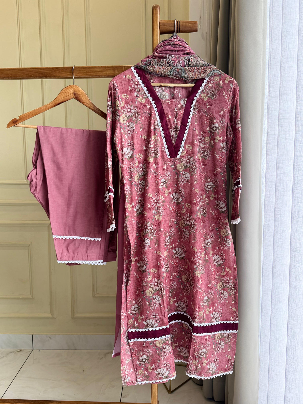 Cotton Printed Casual Suit Ft. Cotton Dupatta-1
