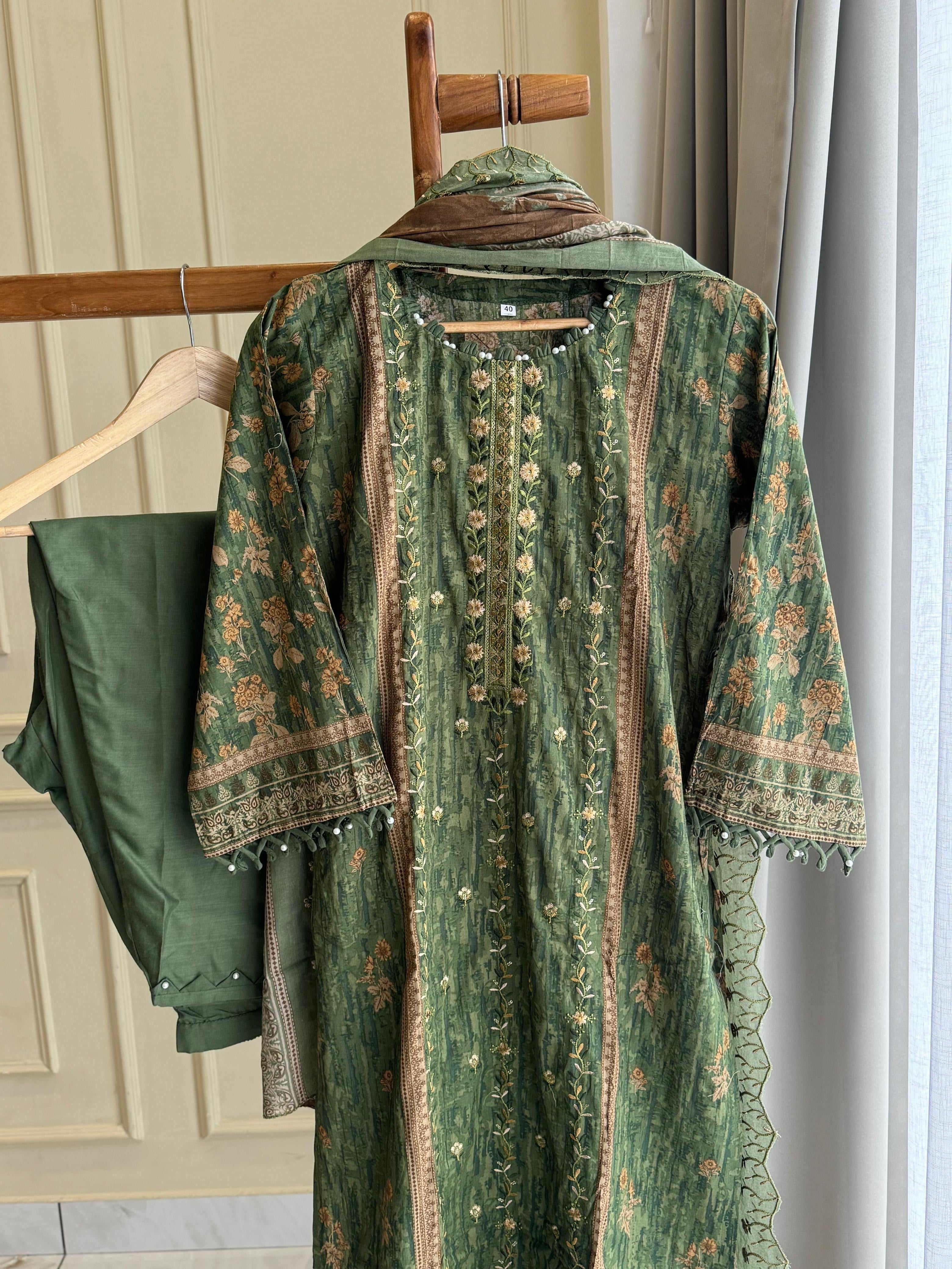 Casual Fit Cotton Suit-2
