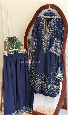 Paisley Embroidered Farshi Salwar T1132