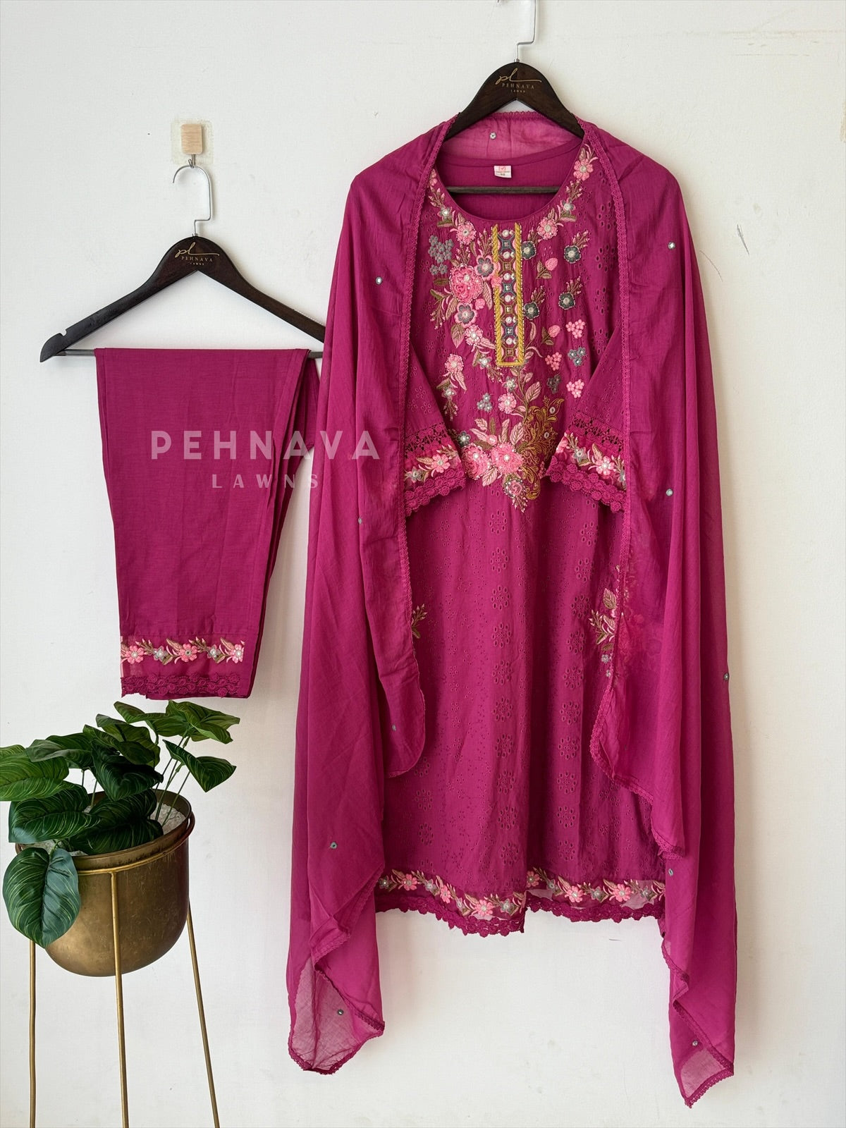 Hakoba Cotton Suit Set 3197 BV2 - Pehnava Lawns