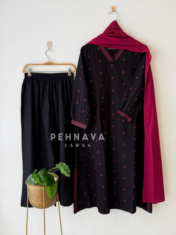Casual Jamdhani Suit Set-6170