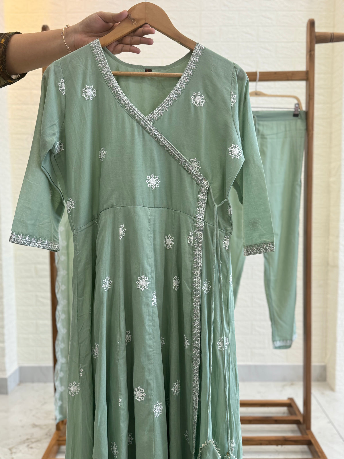 Pure cotton embroidered casual ready to wear suit -4002 - Pehnava Lawns