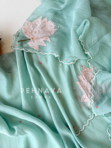 Chanderi Embroidered Unstitched Suit SS 1567