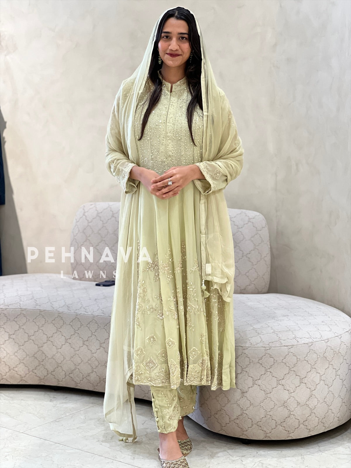 Premium Handworked Anarkali suit