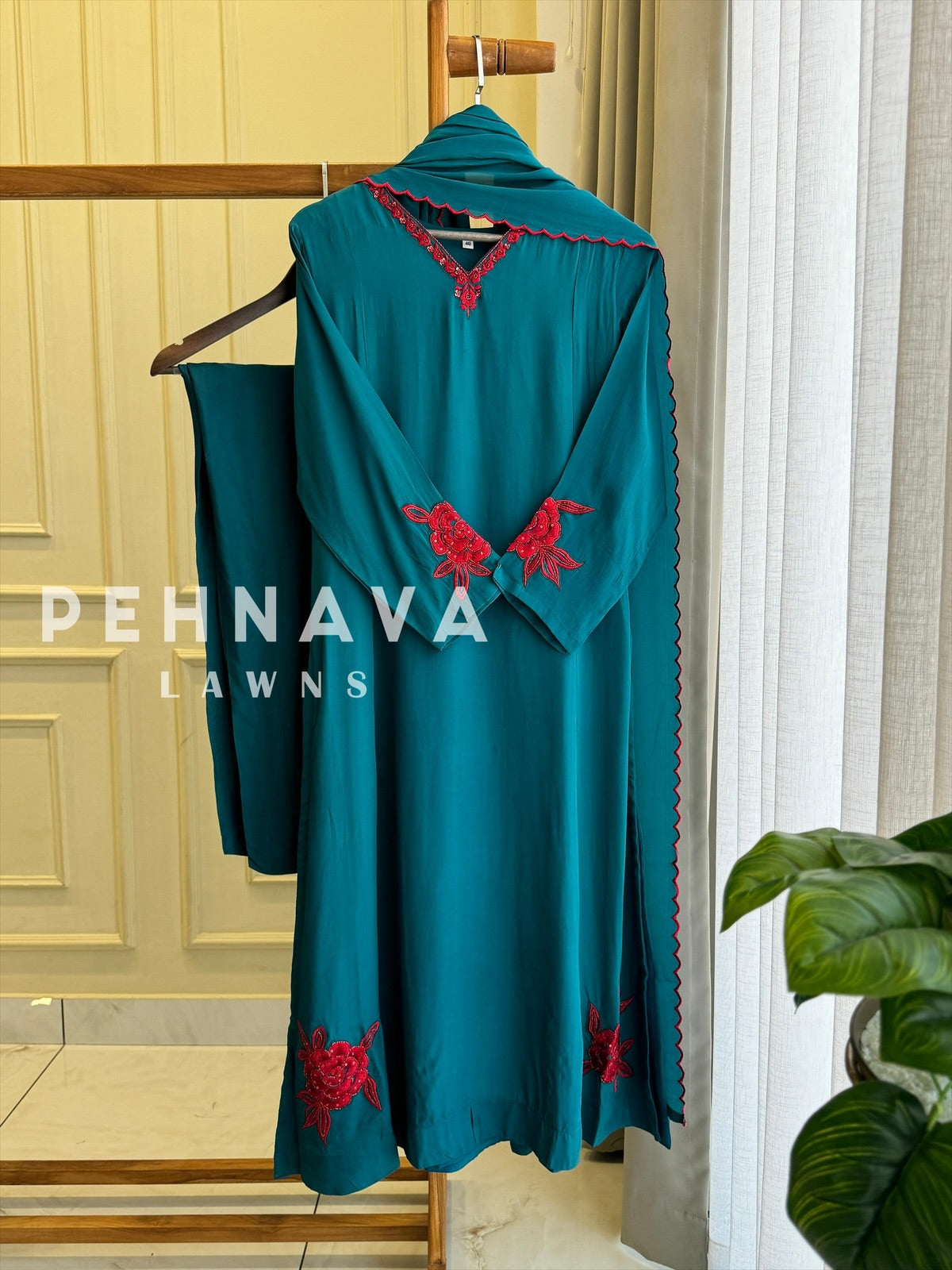 A-Line Slit Suit - Pehnava Lawns