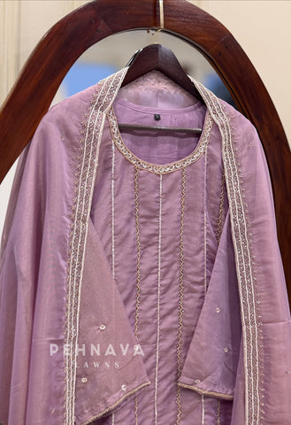 Tissue Handworked Stitched Suit-322