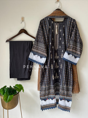 Embroidered Casual Ready To Wear Suit-21009-10