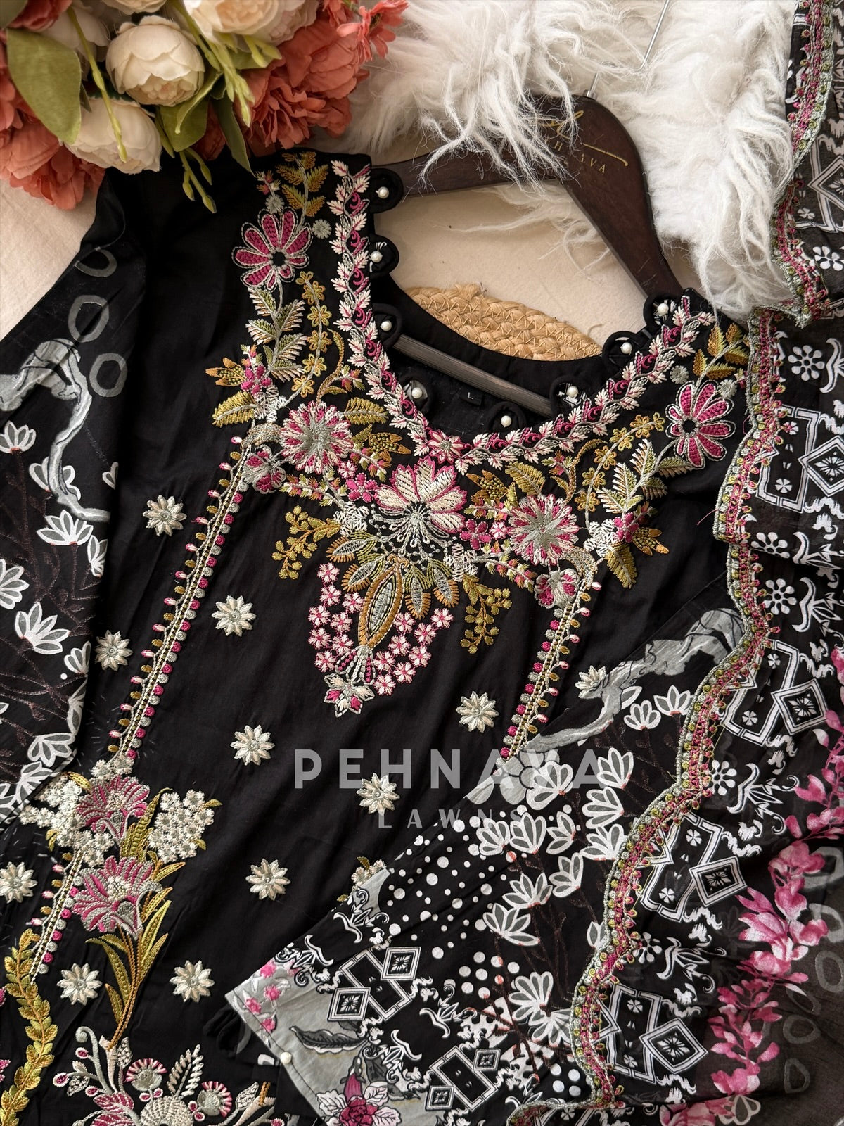 Printed Embroidered Ready to Wear Suit-2108