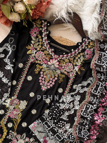 Printed Embroidered Ready to Wear Suit-2108
