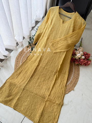 Mul Chanderi Chikankari Ensemble