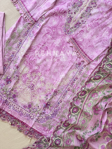 Printed Embroidered Ready to Wear Suit-2107