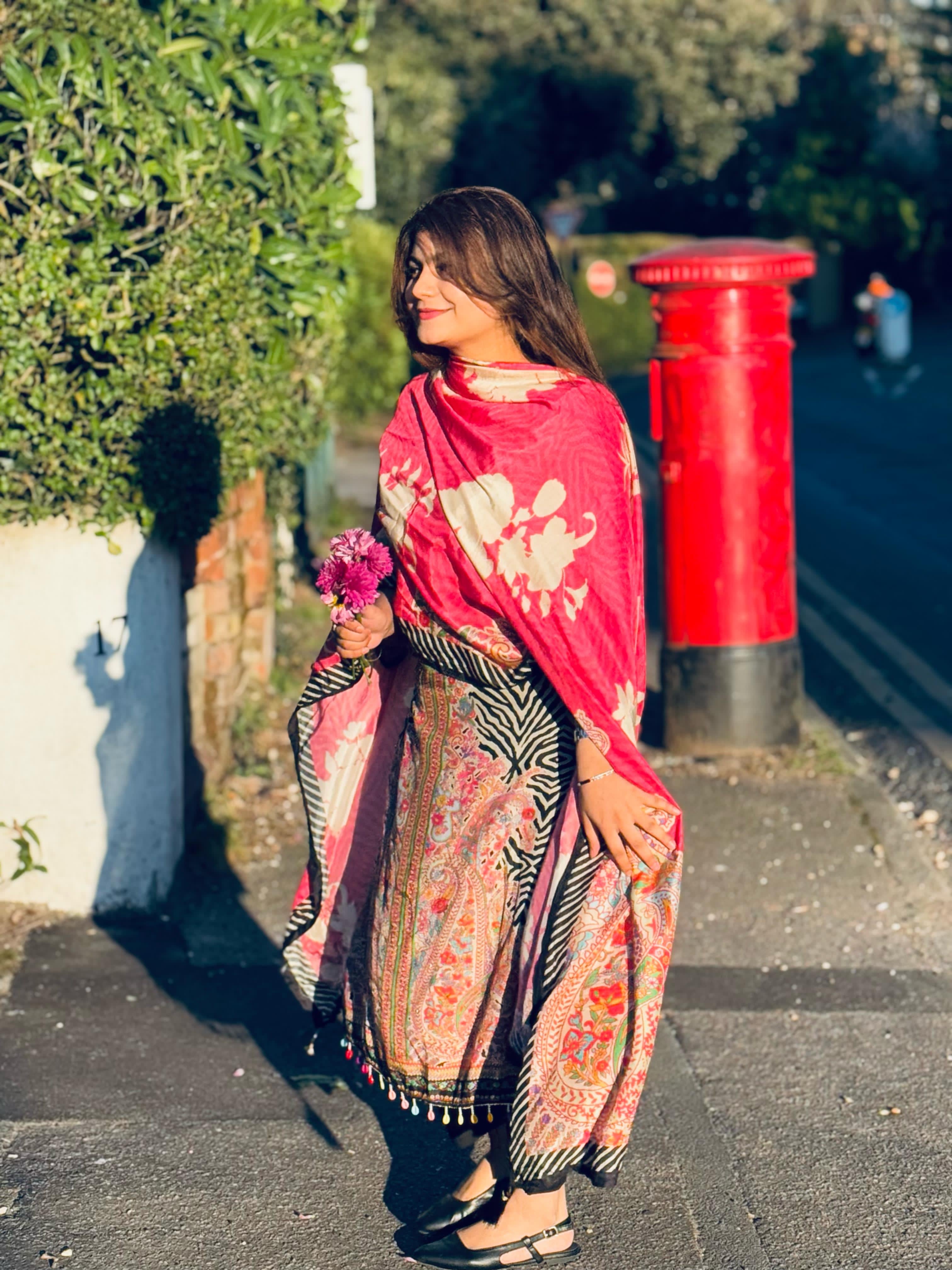 Digital Printed Muslin Suit-114