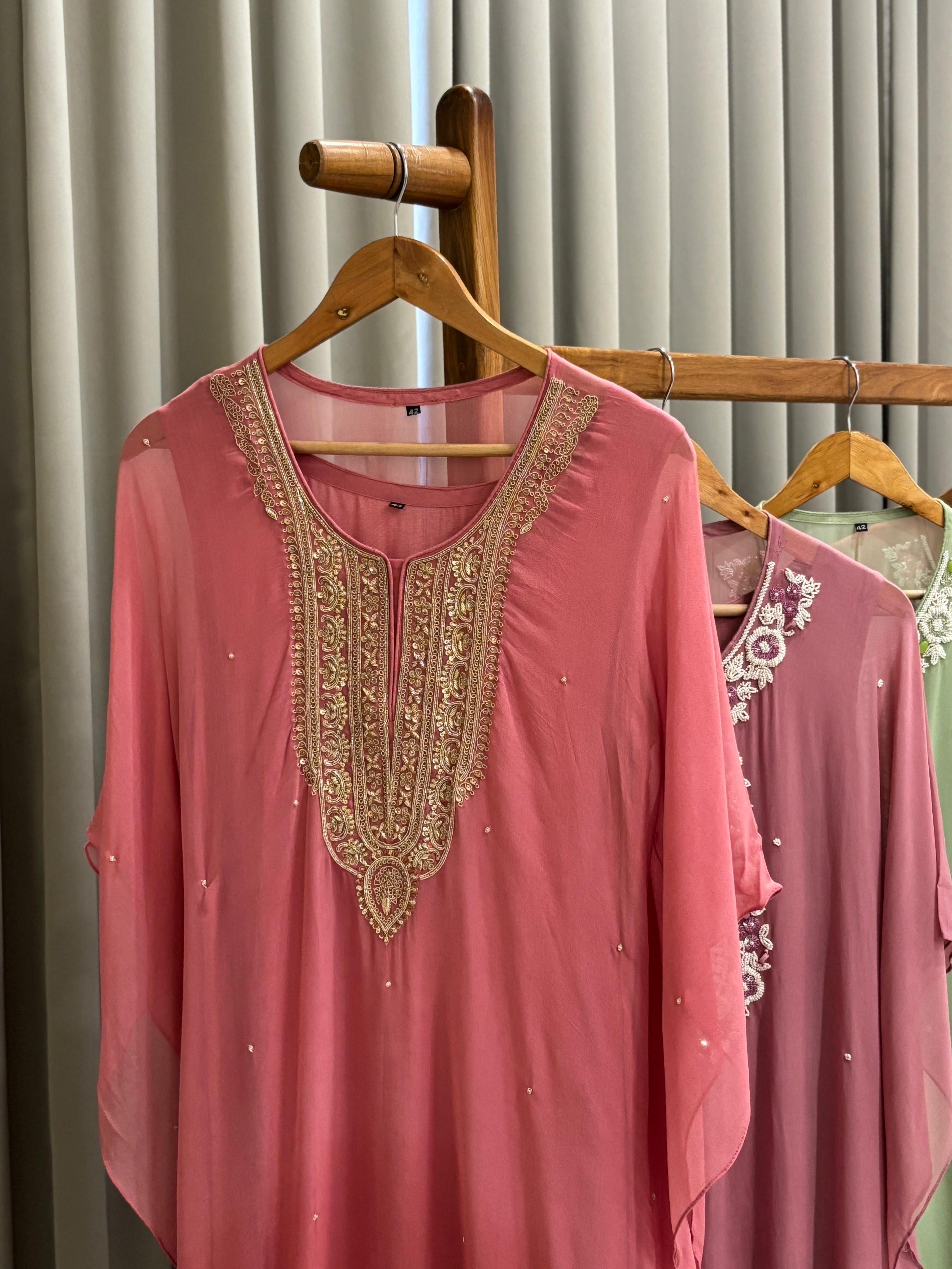 Premium Handworked Ombre kafthan -0191