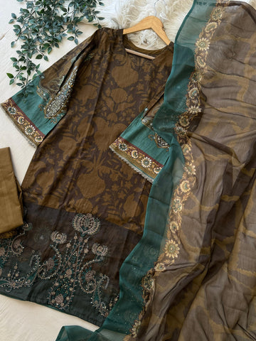 Soft Florals Casual Suit Set