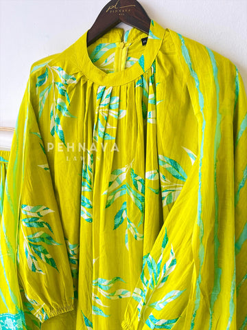 Cotton Suit-Plazzo with Dupatta
