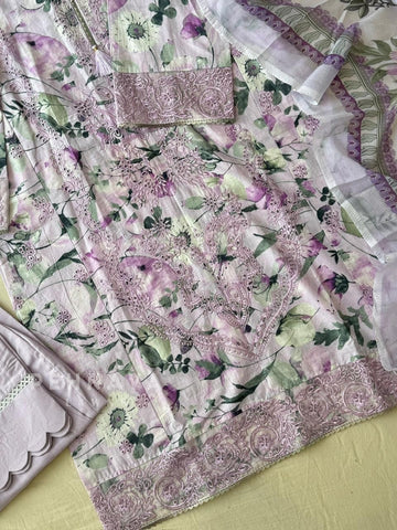 Unstitched  Lawn Suit-4001