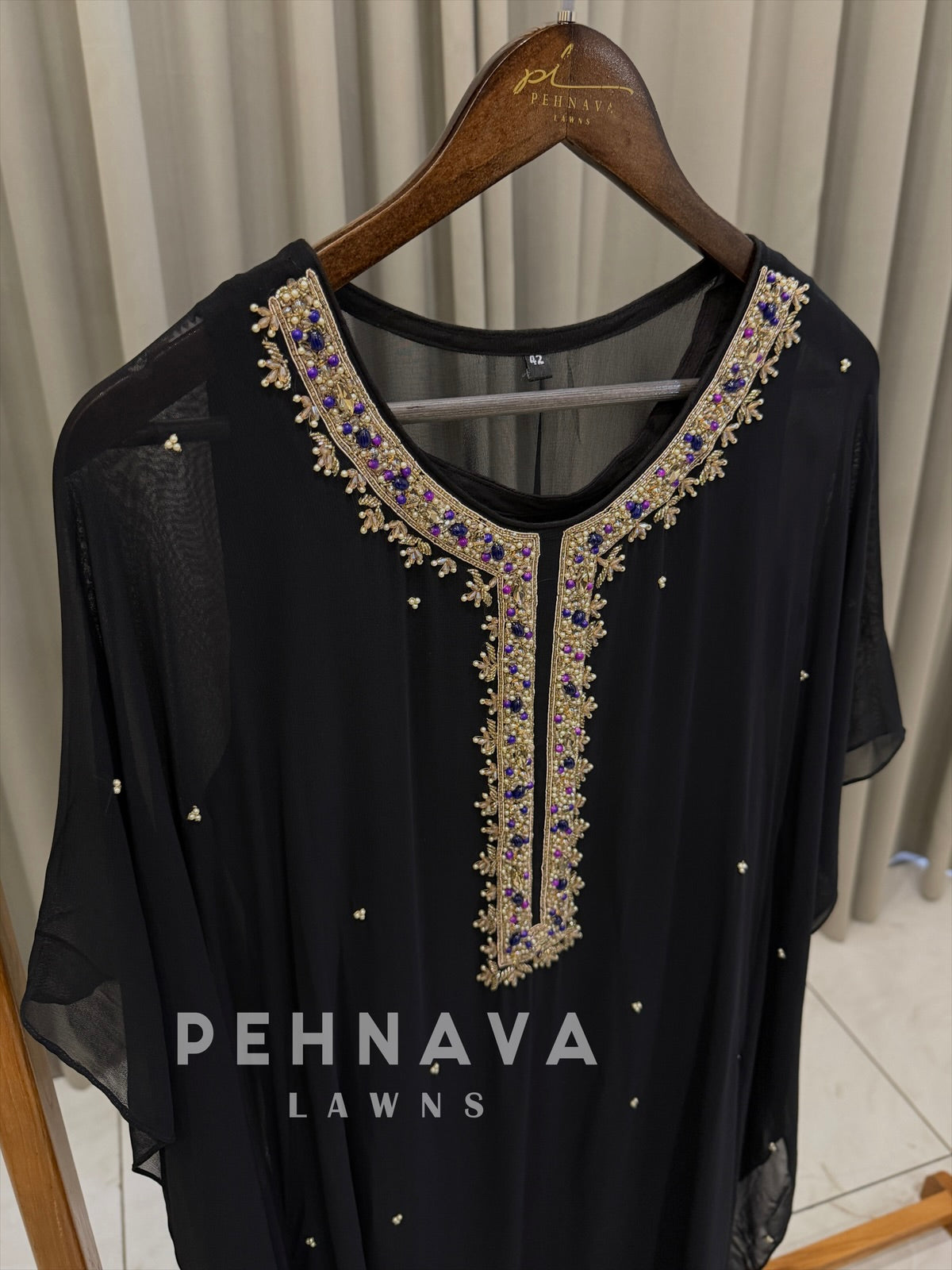 Beaded Yoke Kaftan